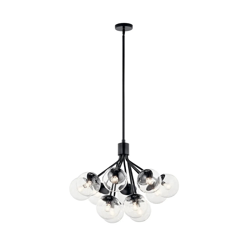 Kichler 52701 Silvarious 12-lt 30" Chandelier-Black
