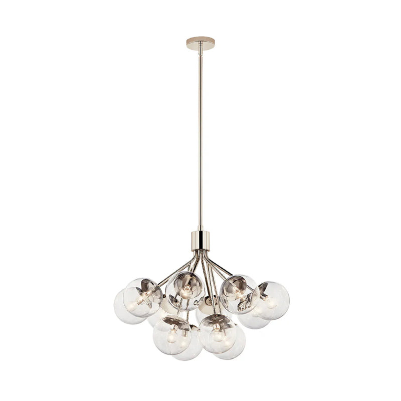 Kichler 52701 Silvarious 12-lt 30" Chandelier-Polished Nickel