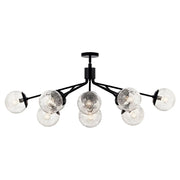 Kichler 52703 Silvarious 12-lt 48" Chandelier-Black