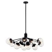 Kichler 52703 Silvarious 12-lt 48" Chandelier-Black