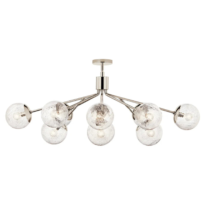 Kichler 52703 Silvarious 12-lt 48" Chandelier-Polished Nickel