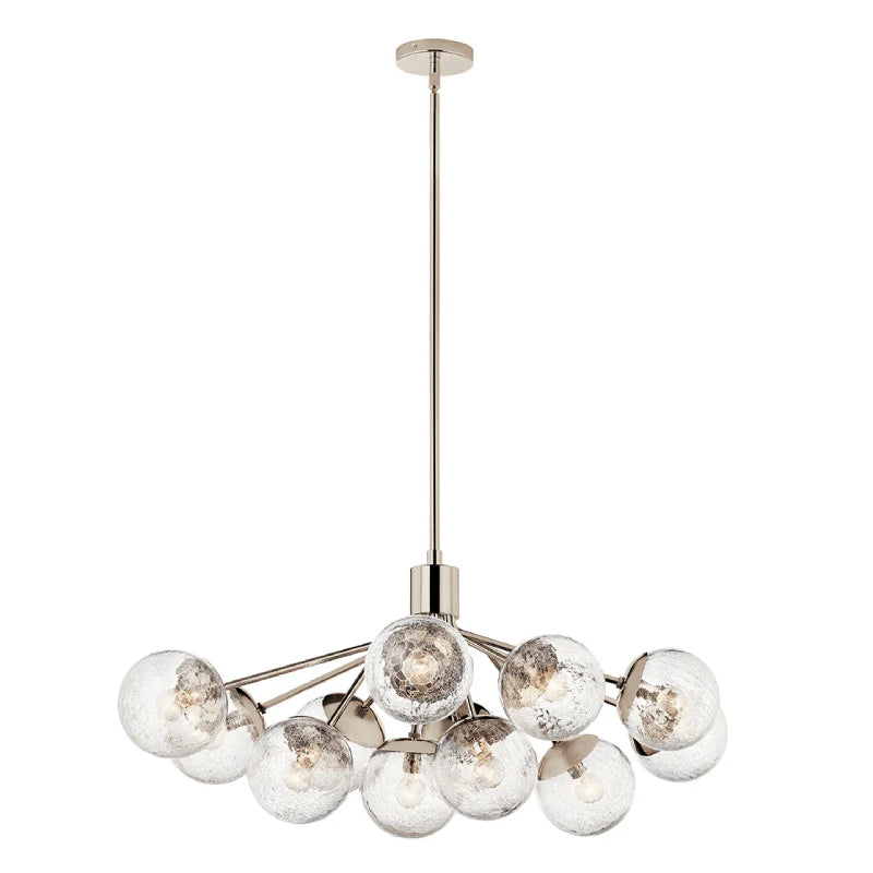 Kichler 52703 Silvarious 12-lt 48" Chandelier-Polished Nickel