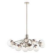 Kichler 52703 Silvarious 12-lt 48" Chandelier-Polished Nickel