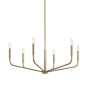 Kichler 52718 Madden 6-lt 32" Chandelier - Champagne Bronze