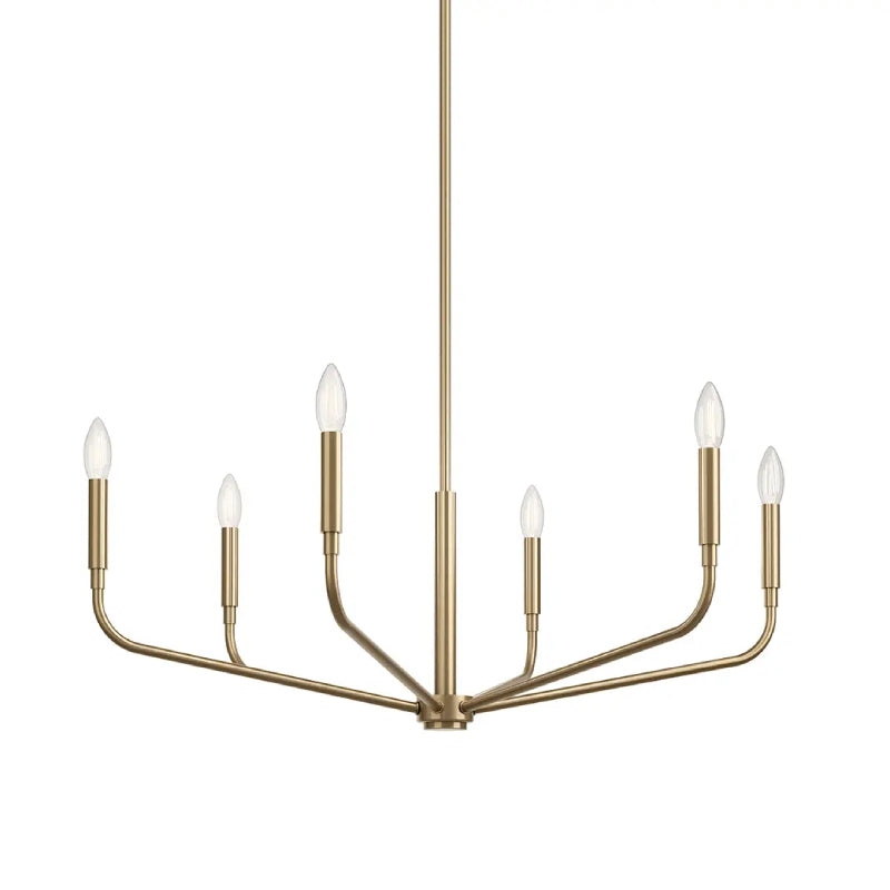 Kichler 52718 Madden 6-lt 32" Chandelier - Champagne Bronze
