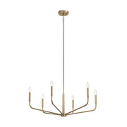 Kichler 52718 Madden 6-lt 32" Chandelier - Champagne Bronze