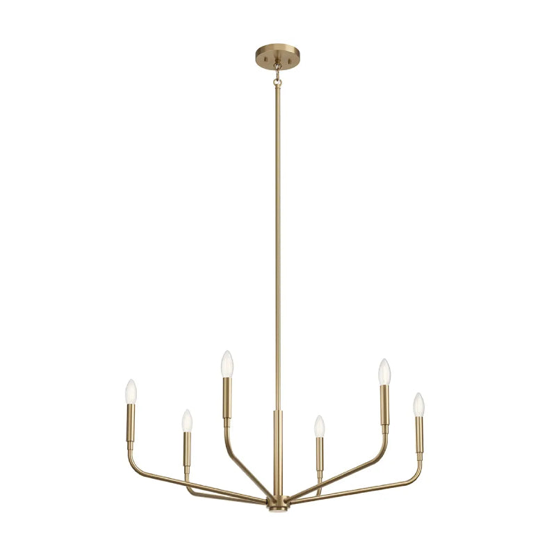 Kichler 52718 Madden 6-lt 32" Chandelier - Champagne Bronze