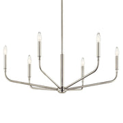 Kichler 52718 Madden 6-lt 32" Chandelier-Brushed Nickel
