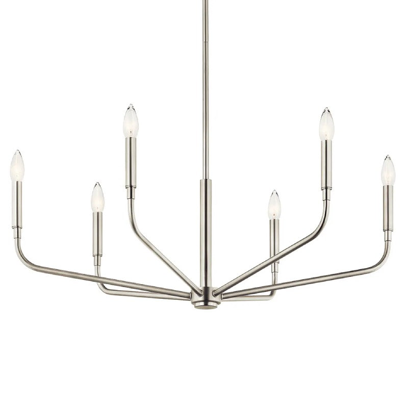 Kichler 52718 Madden 6-lt 32" Chandelier-Brushed Nickel