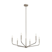 Kichler 52718 Madden 6-lt 32" Chandelier-Brushed Nickel
