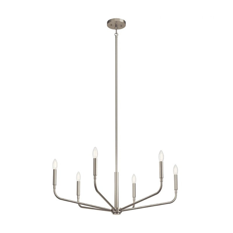 Kichler 52718 Madden 6-lt 32" Chandelier-Brushed Nickel