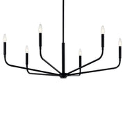 Kichler 52719 Madden 6-lt 38" Chandelier-Black
