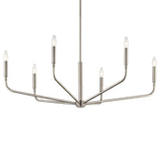 Kichler 52719 Madden 6-lt 38" Chandelier-Brushed Nickel