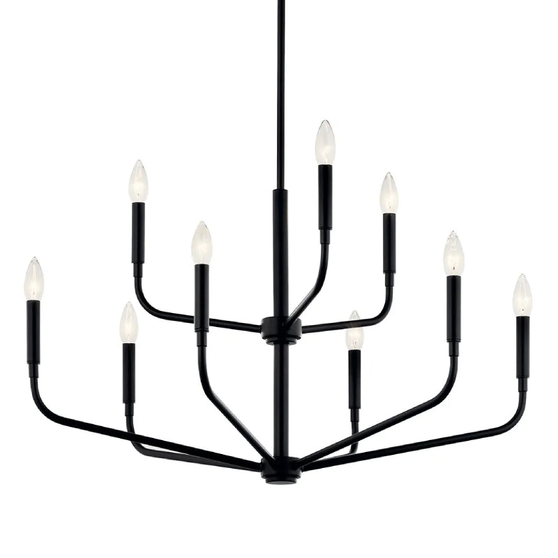 Kichler 52720 Madden 9-lt 32" Chandelier - Black