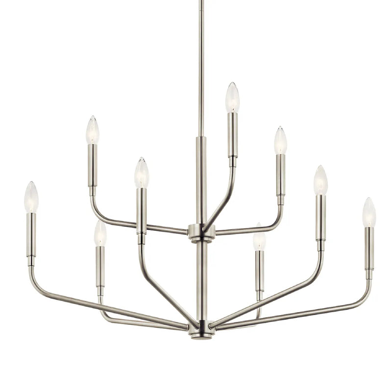 Kichler 52720 Madden 9-lt 32" Chandelier - Brushed Nickel