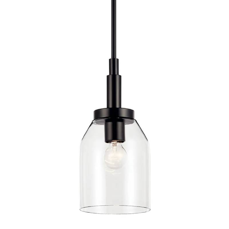 Kichler 52725 Madden 1-lt 7" Pendant-Black