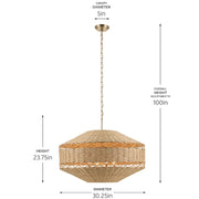 Kichler 52744 Lulo 4-lt 30" Pendant