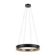 Kichler 52746 Larousse 1-lt 30" LED Chandelier - Black/Champagne Bronze