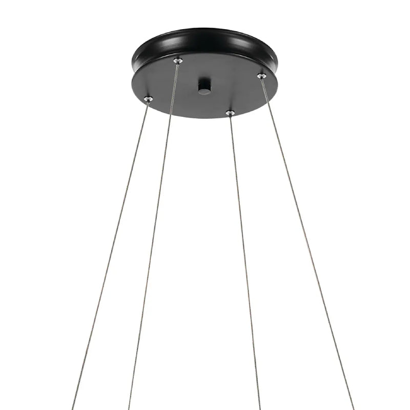 Kichler 52747 Larousse 1-lt 40" LED Chandelier - Black/Champagne Bronze