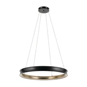 Kichler 52747 Larousse 1-lt 40" LED Chandelier - Black/Champagne Bronze