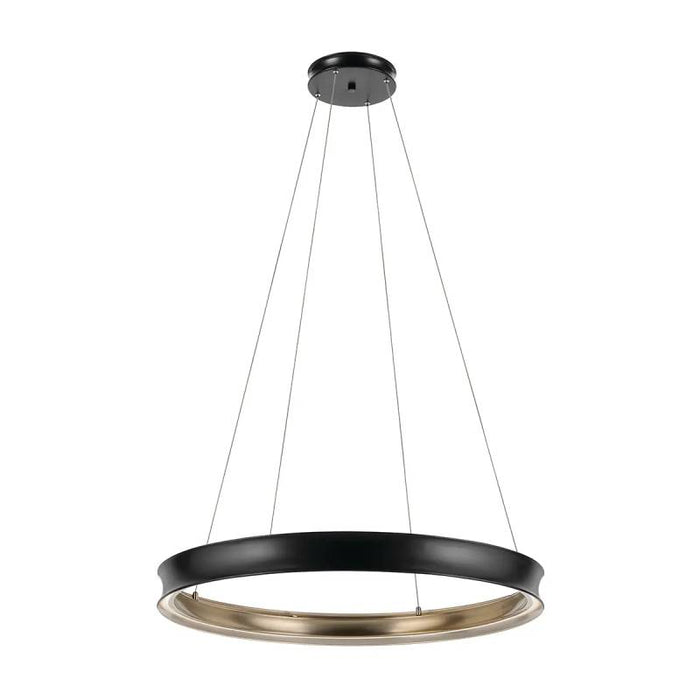 Kichler 52747 Larousse 1-lt 40" LED Chandelier - Black/Champagne Bronze