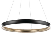 Kichler 52748 Larousse 1-lt 50" LED Chandelier - Black/Champagne Bronze