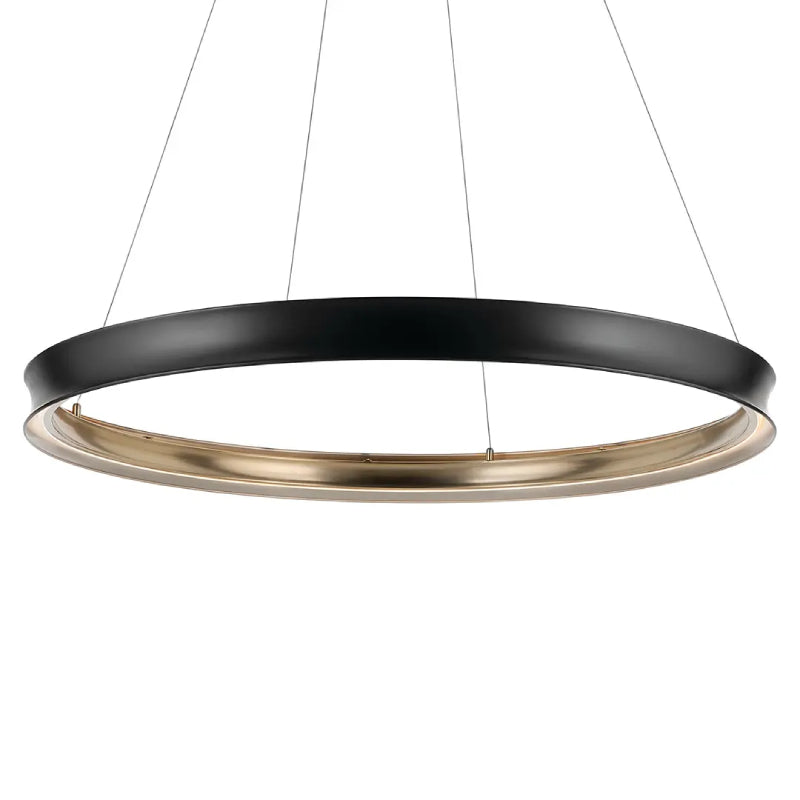 Kichler 52748 Larousse 1-lt 50" LED Chandelier - Black/Champagne Bronze