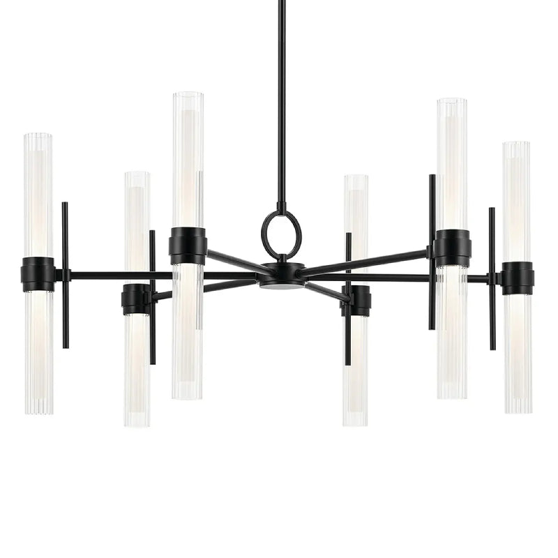 Kichler 52752 Riven 12-lt 33" LED Chandelier - Black