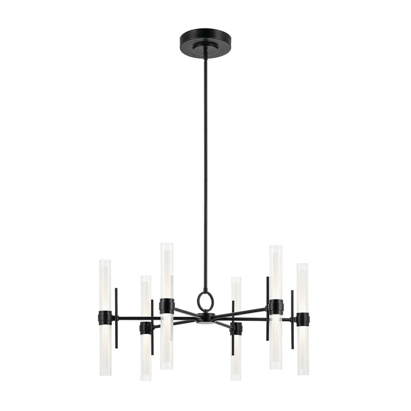 Kichler 52752 Riven 12-lt 33" LED Chandelier - Black