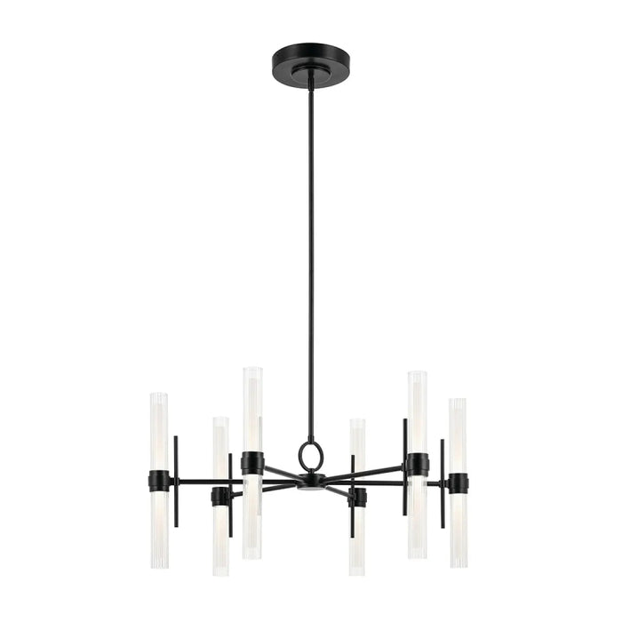 Kichler 52752 Riven 12-lt 33" LED Chandelier - Black