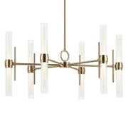 Kichler 52752 Riven 12-lt 33" LED Chandelier - Champagne Bronze