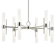 Kichler 52752 Riven 12-lt 33" LED Chandelier - Polished Nickel