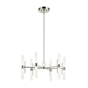 Kichler 52752 Riven 12-lt 33" LED Chandelier - Polished Nickel