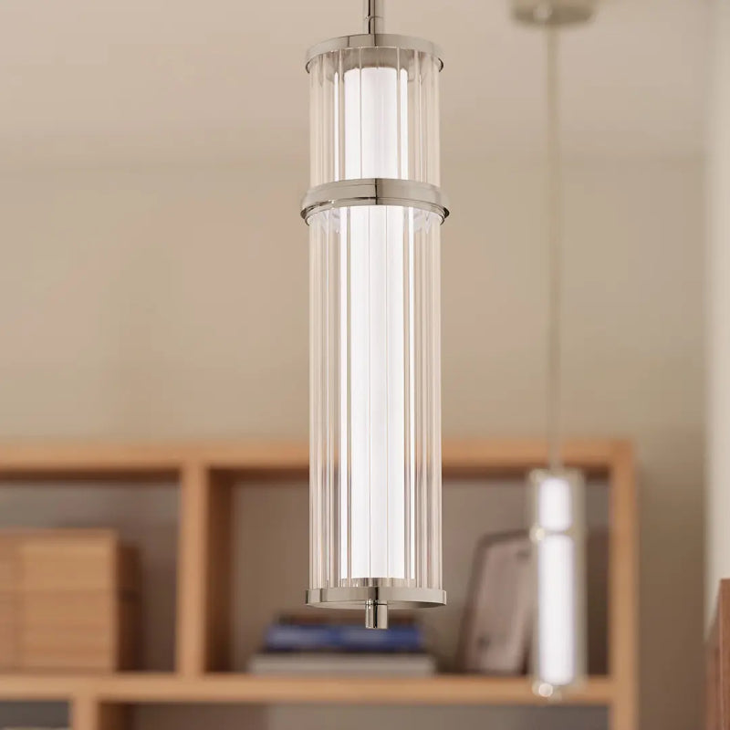 Kichler 52755 Riven 1-lt 5" LED Pendant - Polished Nickel