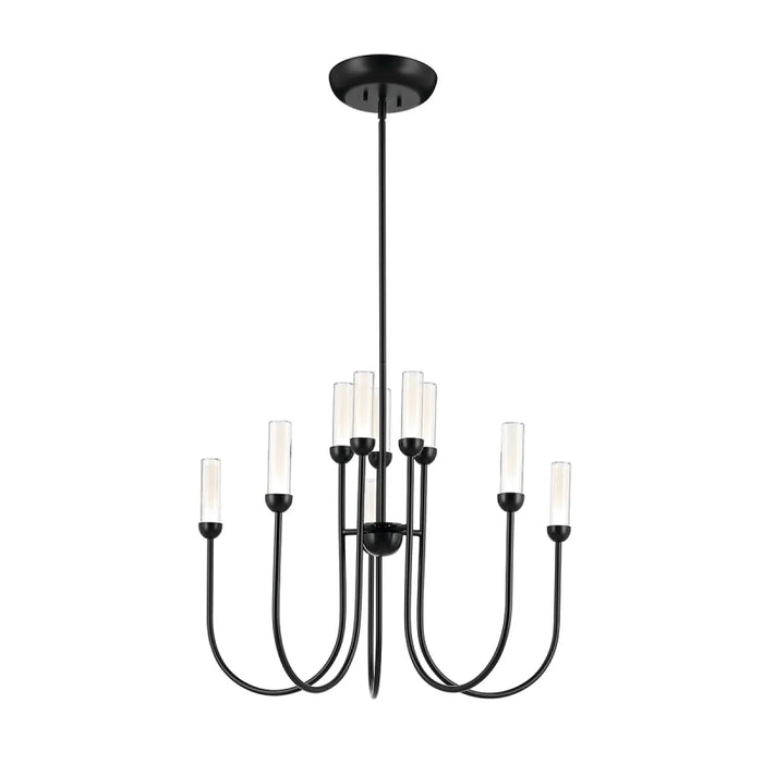 Kichler 52757 Moraine 10-lt 30" LED Chandelier - Black