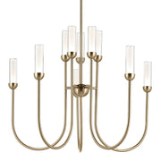 Kichler 52757 Moraine 10-lt 30" LED Chandelier - Champagne Bronze