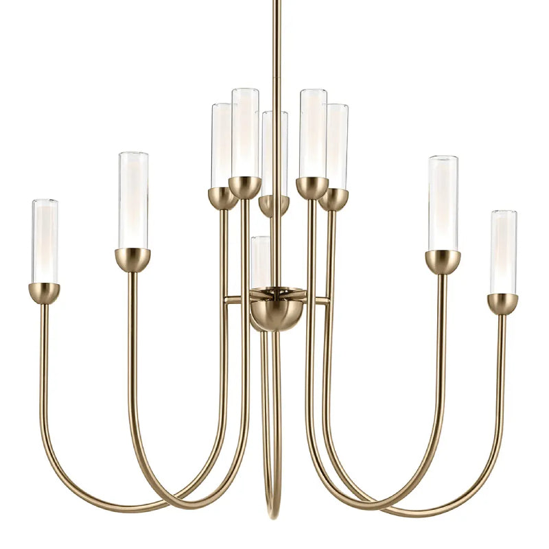 Kichler 52757 Moraine 10-lt 30" LED Chandelier - Champagne Bronze
