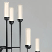 Kichler 52758 Moraine 12-lt 50" LED Chandelier - Black