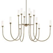 Kichler 52758 Moraine 12-lt 50" LED Chandelier - Champagne Bronze