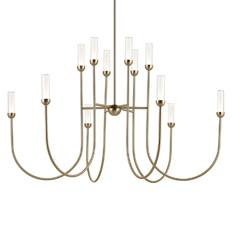 Kichler 52758 Moraine 12-lt 50" LED Chandelier - Champagne Bronze