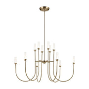 Kichler 52758 Moraine 12-lt 50" LED Chandelier - Champagne Bronze