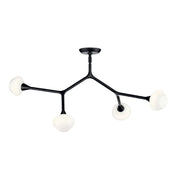 Kichler 52762 Cassius 4-lt 40" Chandelier  - Black