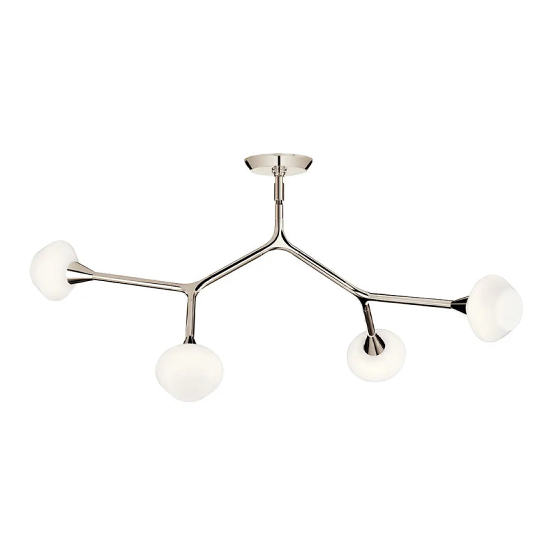 Kichler 52762 Cassius 4-lt 40" Chandelier - Polished Nickel