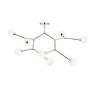 Kichler 52763 Cassius 8-lt 53" Chandelier - Polished Nickel