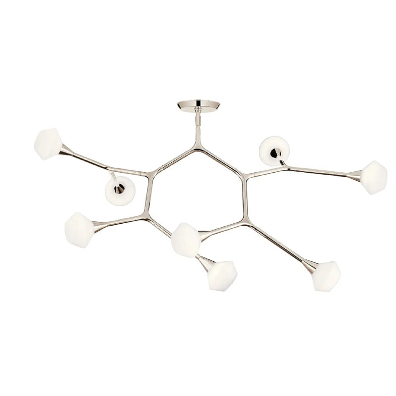 Kichler 52763 Cassius 8-lt 53" Chandelier - Polished Nickel