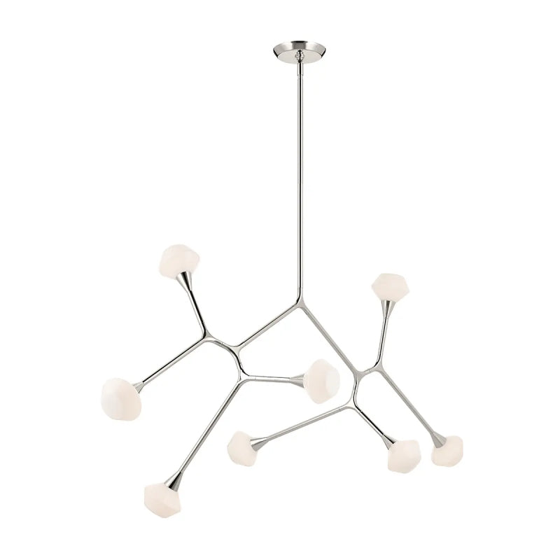 Kichler 52764 Cassius 8-lt 61" Chandelier - Polished Nickel