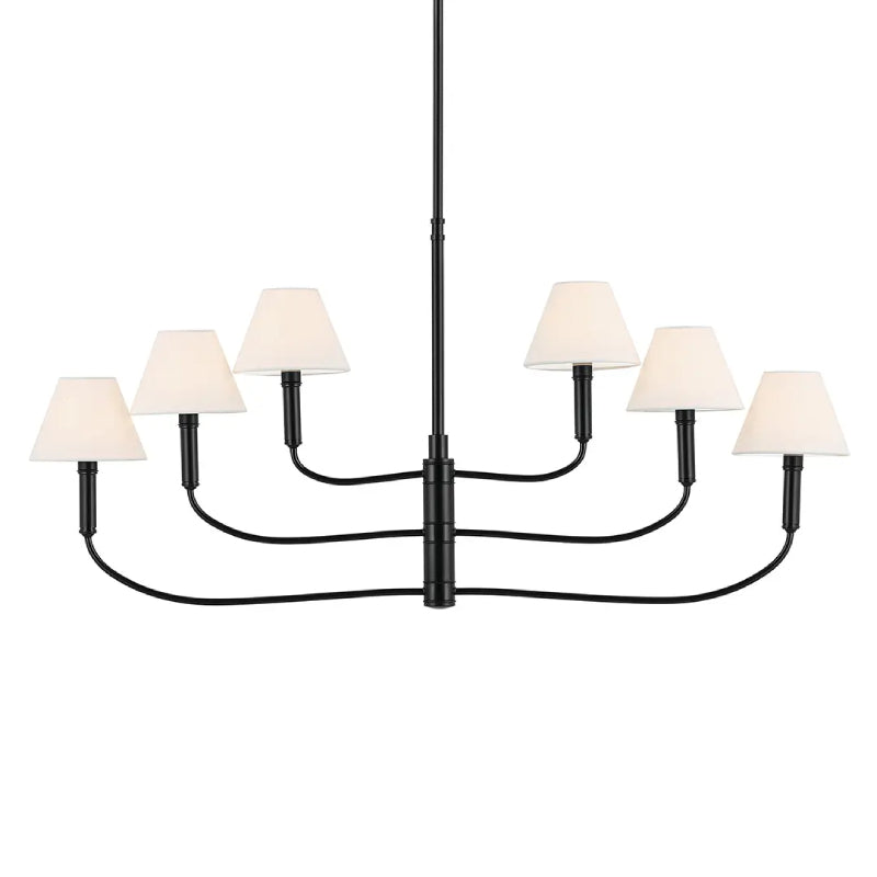 Kichler 52767 Eadie 6-lt 41" Chandelier - Black