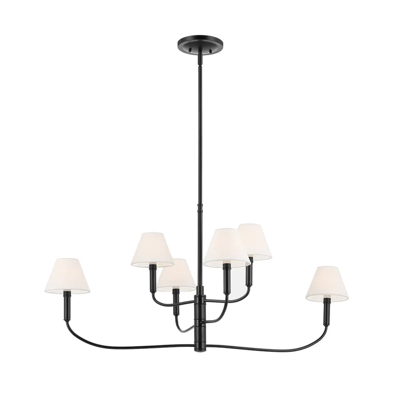 Kichler 52767 Eadie 6-lt 41" Chandelier - Black