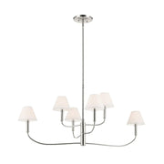 Kichler 52767 Eadie 6-lt 41" Chandelier - Polished Nickel