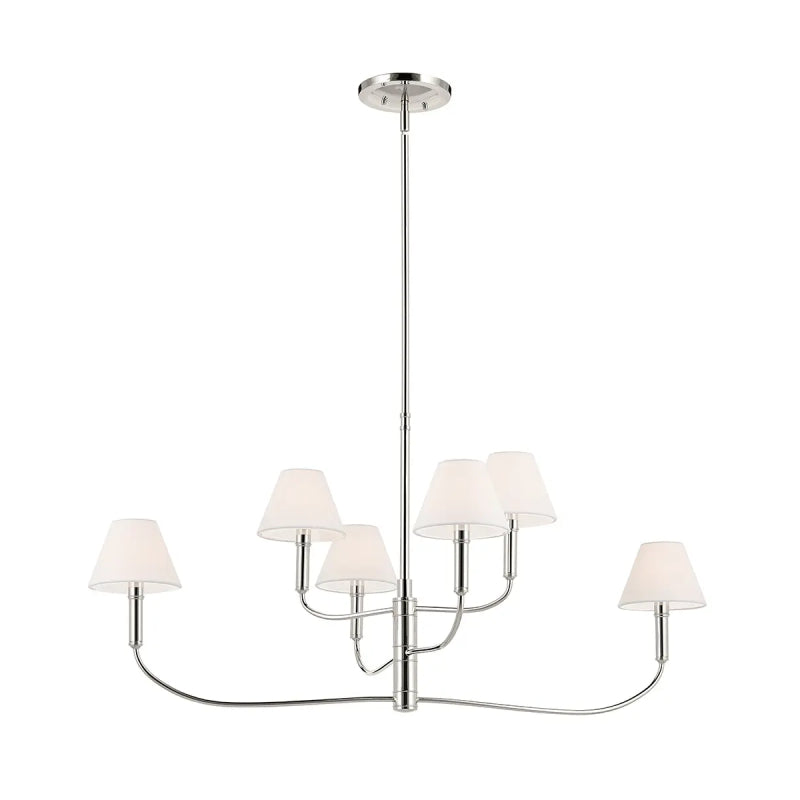 Kichler 52767 Eadie 6-lt 41" Chandelier - Polished Nickel